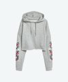 Hoodie Gray Roses